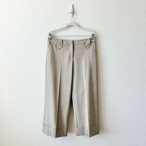NWT Peace of Cloth Ella Crop Cuff Pant in Beige Size 10
